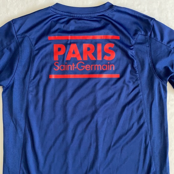 {PSG} Paris Saint-Germain FC Soccer Team Fan Jersey Style Pullover Blue/Red 14A - Picture 14 of 16